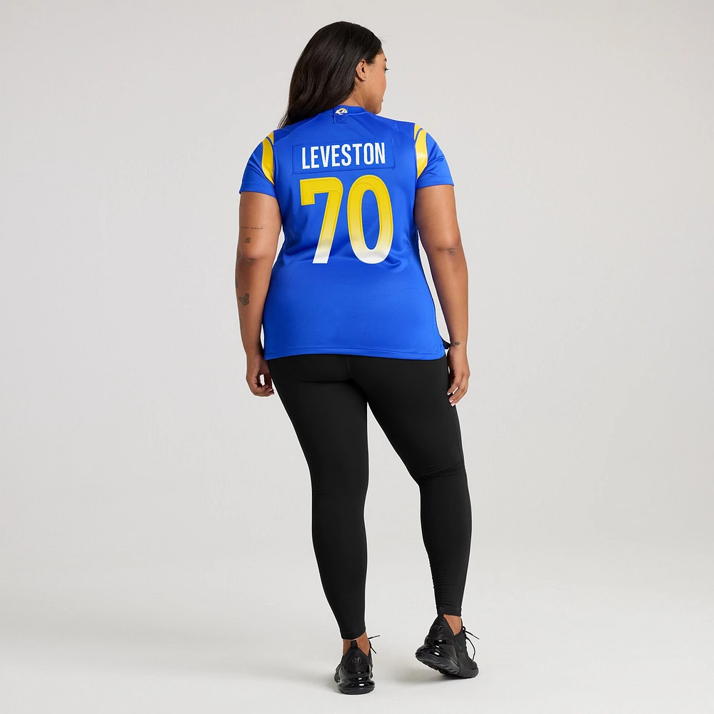 Maillot Nike KT Leveston Royal pour femme des Los Angeles Rams