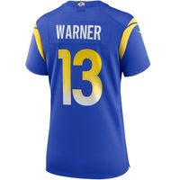 Women's Nike Kurt Warner Royal Los Angeles Rams Game Retired Player Jersey