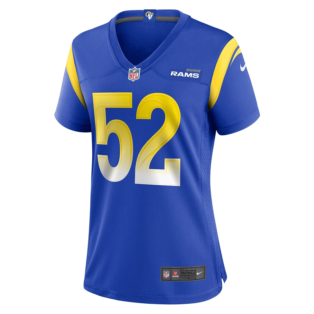 Maillot Nike Larrell Murchison Royal Los Angeles Rams Team Game pour femme