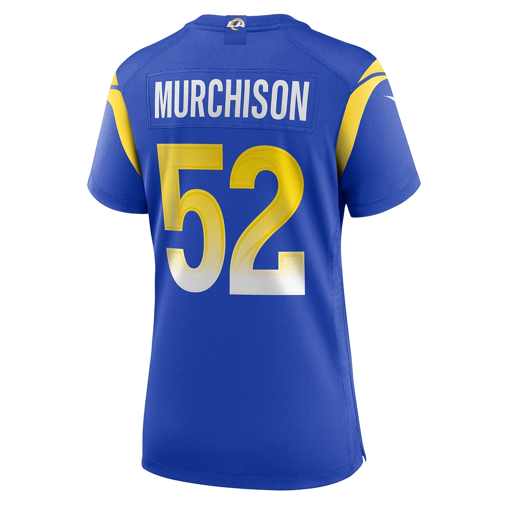 Maillot Nike Larrell Murchison Royal Los Angeles Rams Team Game pour femme