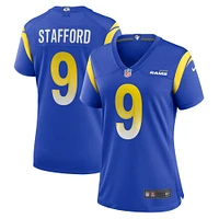 Maillot de match Nike Matthew Stafford Royal Los Angeles Rams pour femme