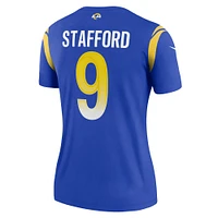 Haut Nike pour femme Matthew Stafford Royal Los Angeles Rams Legend Player Performance