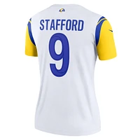 Women's Nike Matthew Stafford  White Los Angeles Rams Alternate Legend Player Performance Top