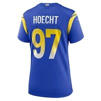 Maillot Nike Michael Hoecht Royal Los Angeles Rams Game Player pour femme