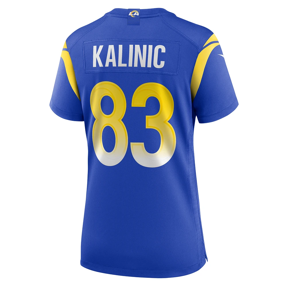 Maillot de match Nike Nikola Kalinic Royal Los Angeles Rams pour Femme