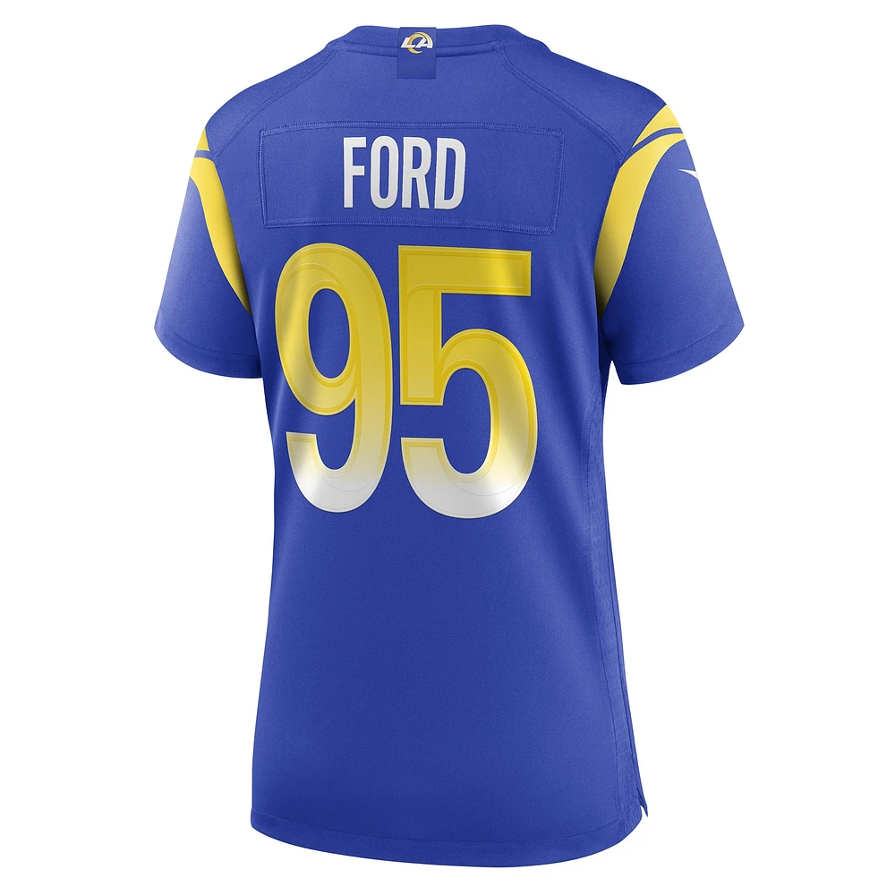 Women's Nike Poona Ford  Royal Los Angeles Rams Team Game Jersey