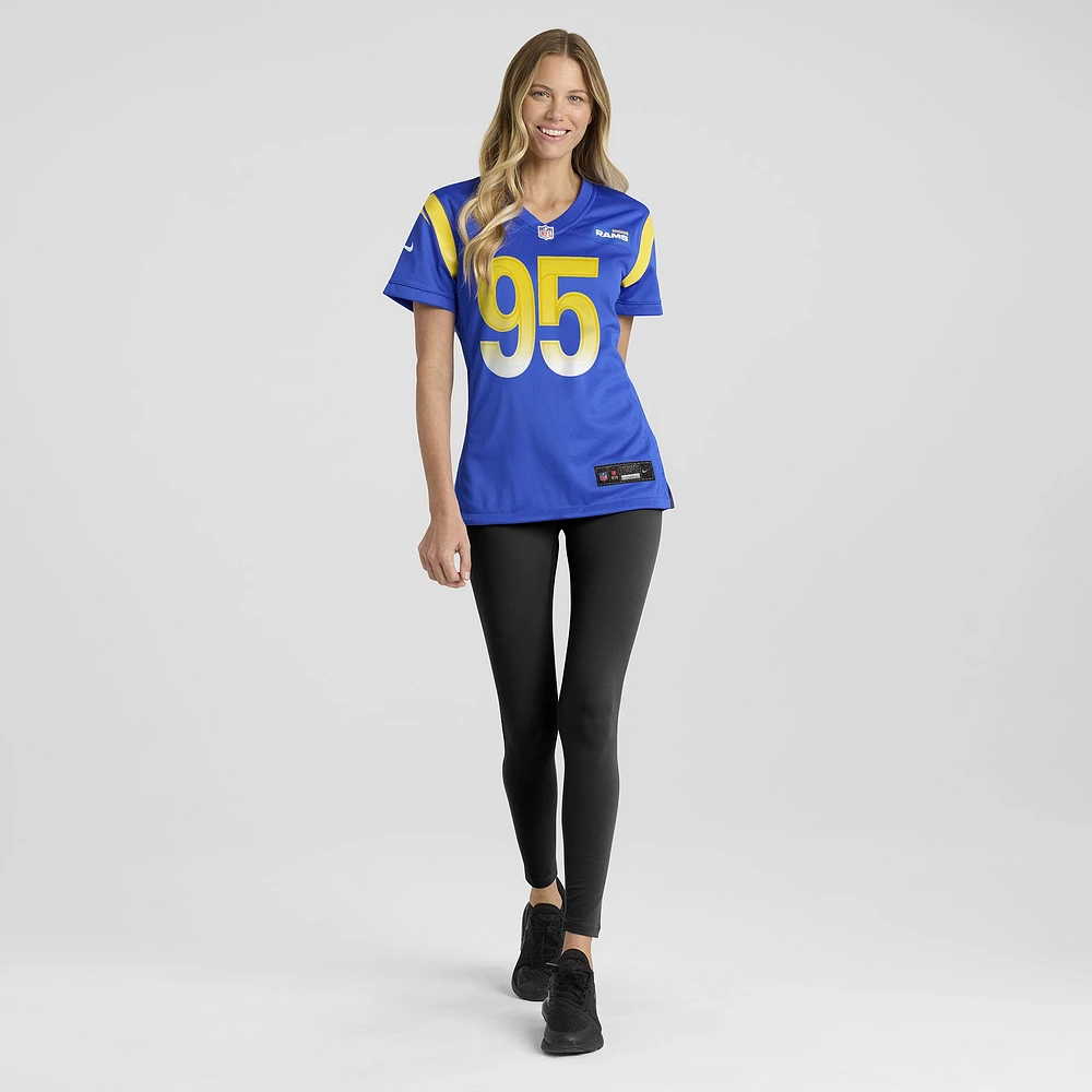 Women's Nike Poona Ford  Royal Los Angeles Rams Team Game Jersey