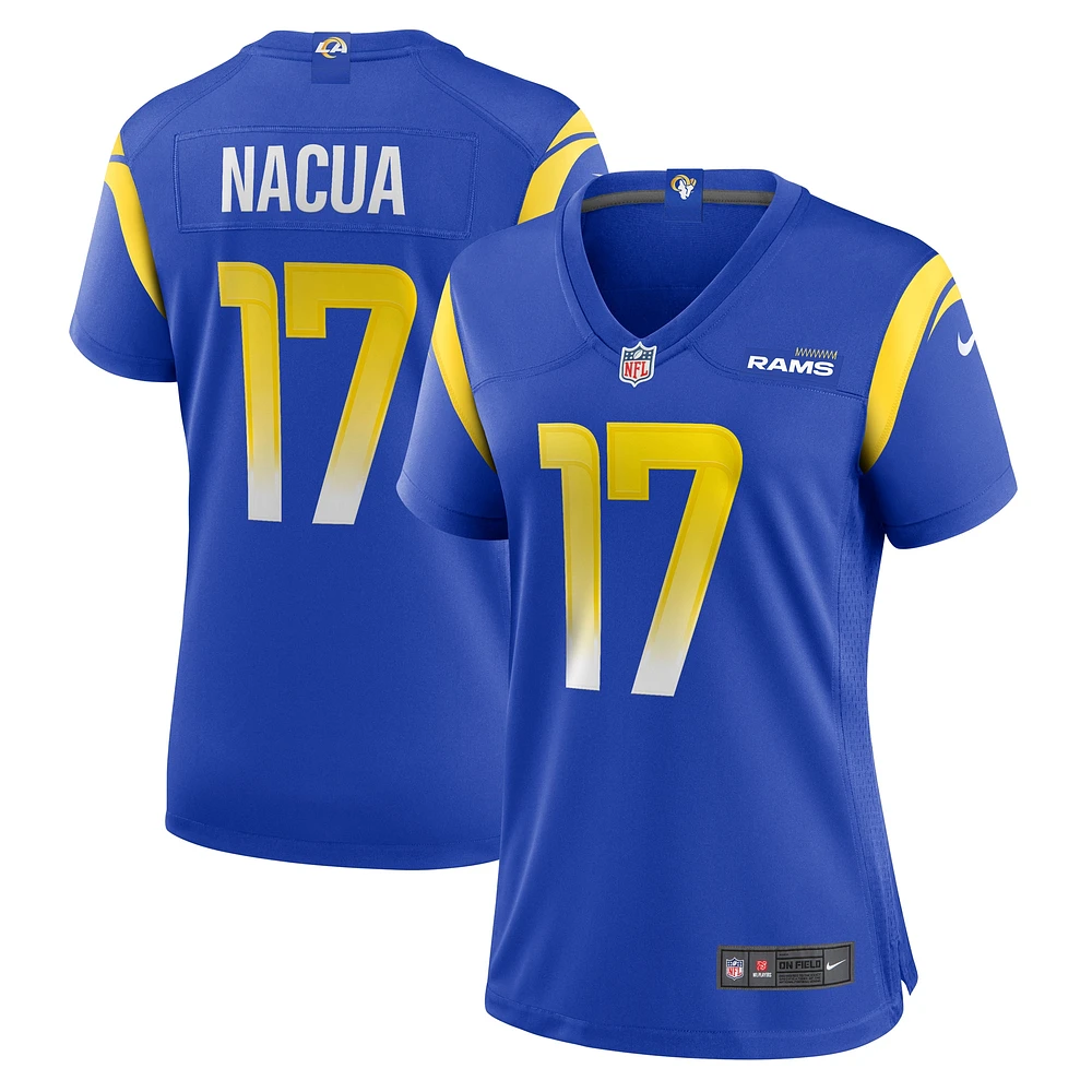 Maillot de match domicile Nike Puka Nacua Royal Los Angeles Rams pour femme