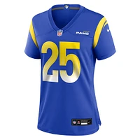 Maillot de match Nike Royal Los Angeles Rams pour femme Quindell Johnson