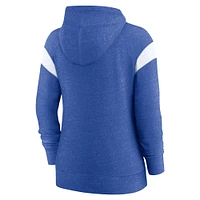 Sweat à capuche léger entièrement zippé Nike Royal/Blanc Los Angeles Rams Monaco pour femme