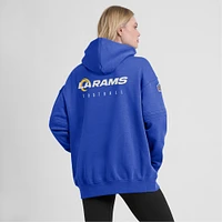 Sweat à capuche en molleton Nike Royal Los Angeles Rams 2023 Sideline Club pour femme