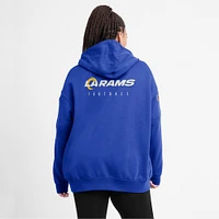 Sweat à capuche en molleton Nike Royal Los Angeles Rams 2023 Sideline Club pour femme