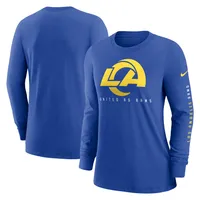 T-shirt à manches longues Nike Los Angeles Rams Prime Split pour femme