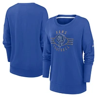 Sweat-shirt à enfiler Nike Royal Los Angeles Rams Rewind Playback Icon Performance pour femme