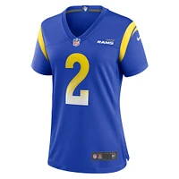 Maillot de match à domicile Nike Russ Yeast Royal Los Angeles Rams pour femme