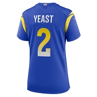 Maillot de match à domicile Nike Russ Yeast Royal Los Angeles Rams pour femme