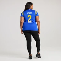 Maillot de match à domicile Nike Russ Yeast Royal Los Angeles Rams pour femme