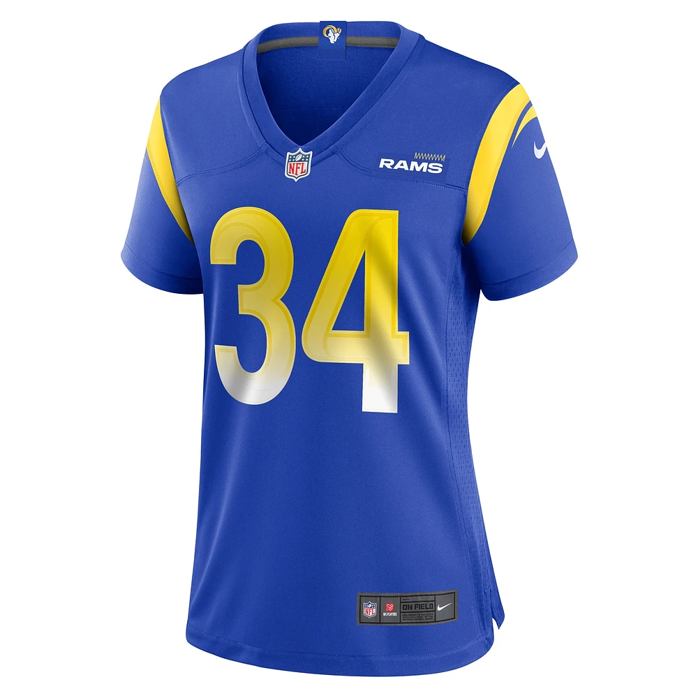 Maillot de match à domicile Nike Tanner Ingle Royal Los Angeles Rams pour femme