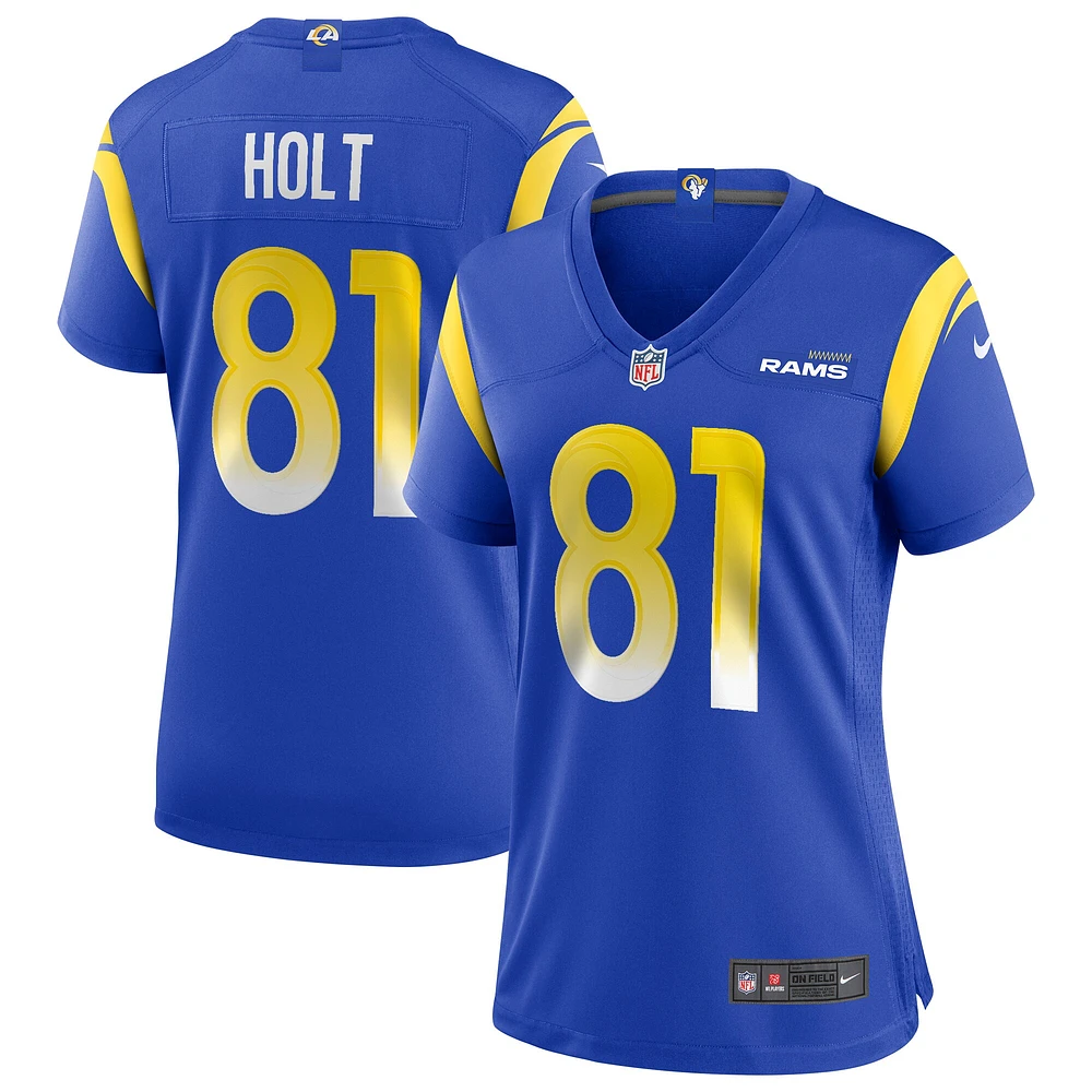 Maillot de joueur retraité Nike Torry Holt Royal Los Angeles Rams Game pour femme