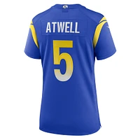 Women's Nike Tutu Atwell Royal Los Angeles Rams Home Game Jersey