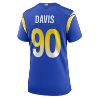 Maillot de match Nike Tyler Davis Royal Los Angeles Rams pour femme