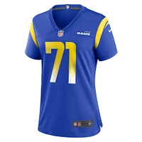 Maillot de match d'équipe Nike Warren McClendon Jr. Royal Los Angeles Rams pour femme