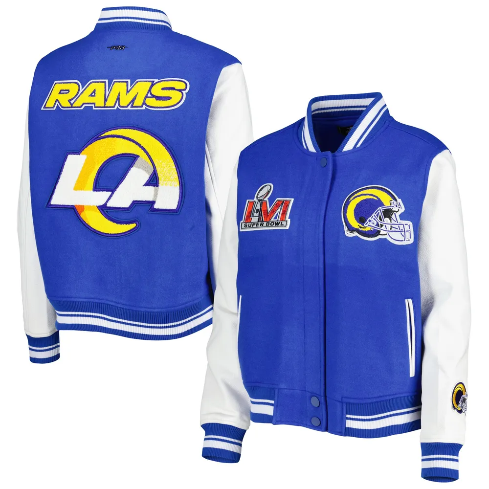 Los Angeles Rams Pro Standard Logo Varsity Full-Zip Jacket - Royal/White