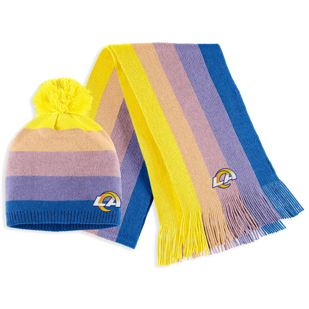 Lids Los Angeles Rams WEAR by Erin Andrews Women's Ombre Pom Knit