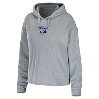 Women's WEAR by Erin Andrews Heathered Gray Los Angeles Rams Pullover Hoodie & Pants Lounge Set