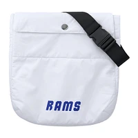 WEAR by Erin Andrews - Doudoune blanche à fermeture éclair intégrale Packaway des Rams de Los Angeles pour femmes