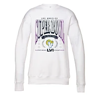 WEAR pour femmes par Erin Andrews White Los Angeles Rams Super Bowl LVI Champions We Are The Champs Sweat-shirt à capuche