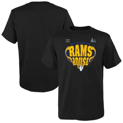 Los Angeles Rams Fanatics Branded Youth 2021 NFC Champions Hometown T-Shirt - Black