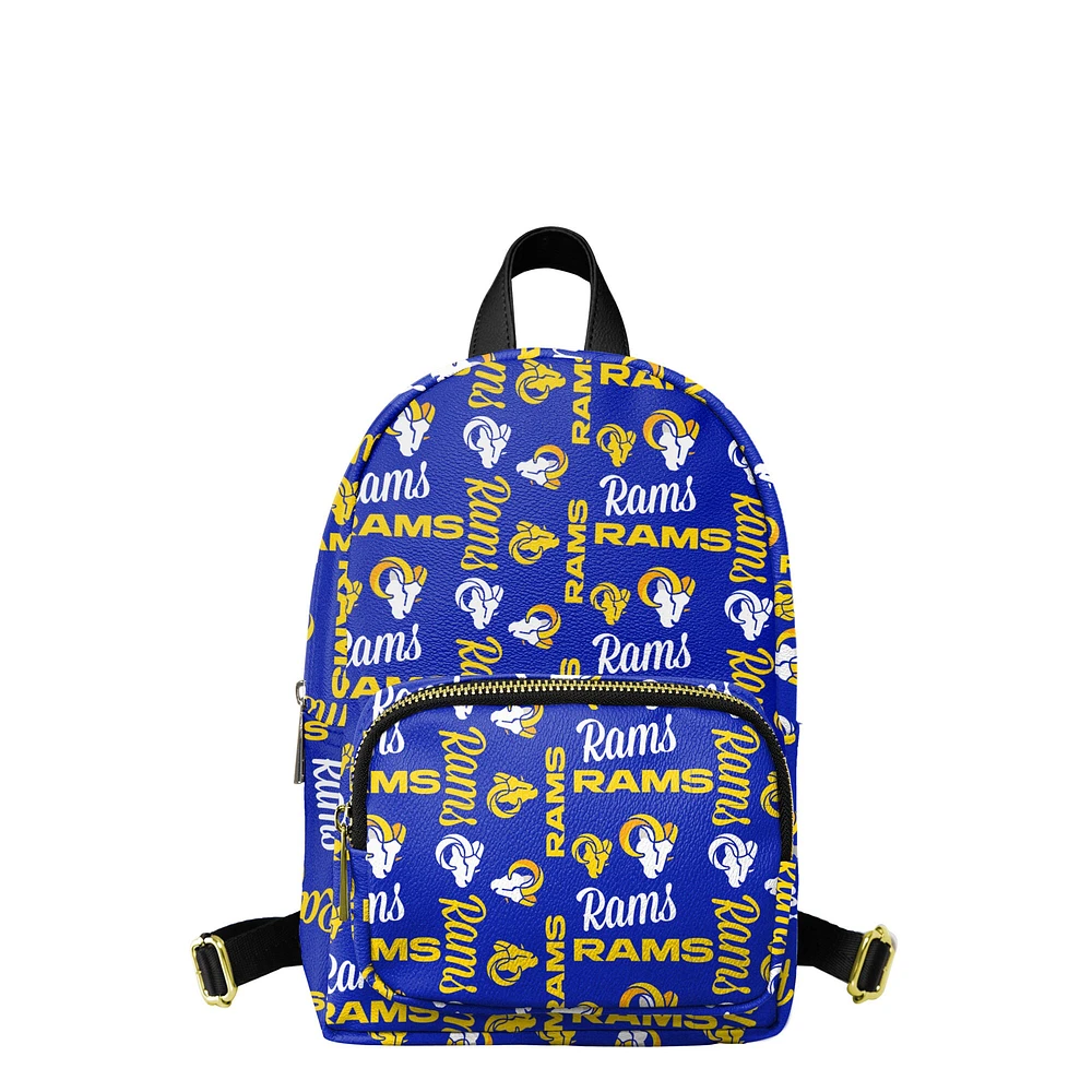 Youth FOCO Royal Los Angeles Rams Repeat Brooklyn Mini Backpack