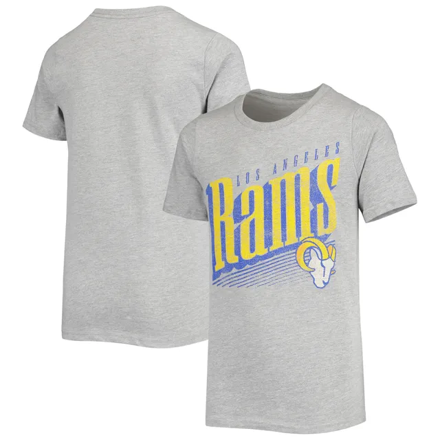 Youth Fanatics Branded Heathered Gray Los Angeles Rams Super