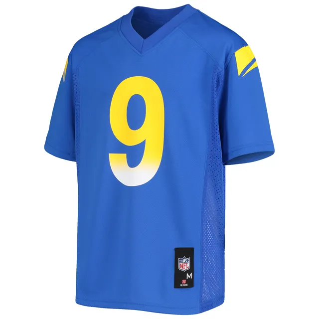 New, Youth Matthew Stafford Royal Los Angeles Rams Player Jersey Youth  Large