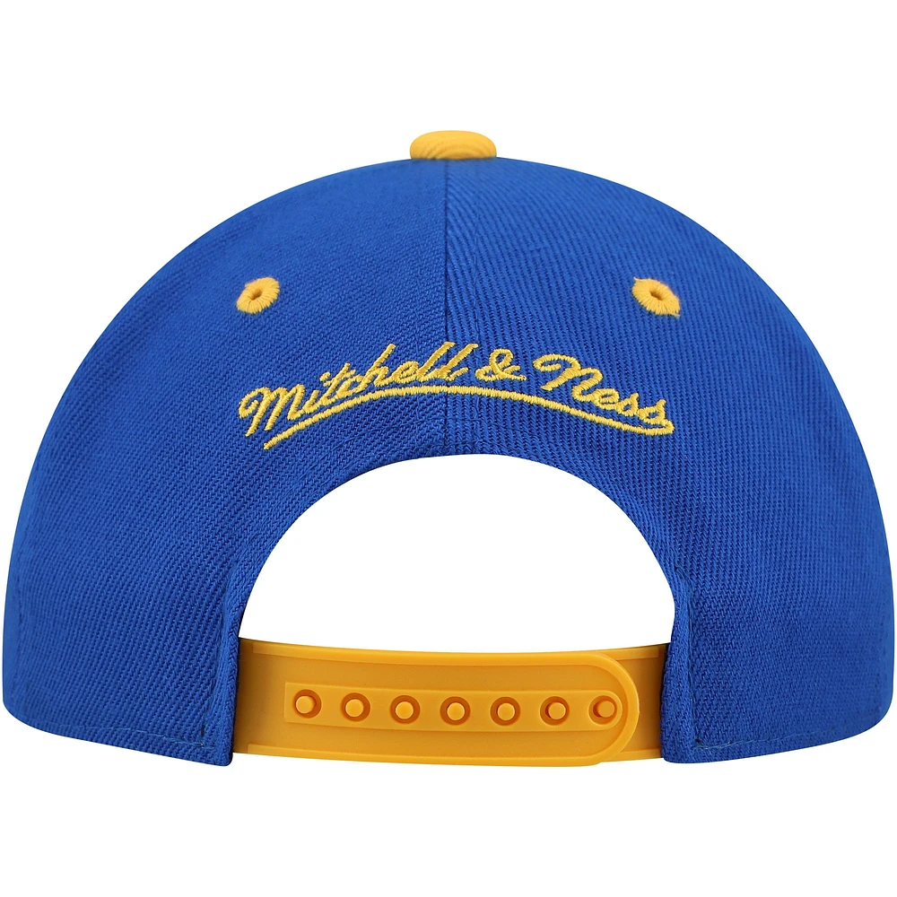 Youth Mitchell & Ness Royal Los Angeles Rams All In 2.0 Adjustable Hat