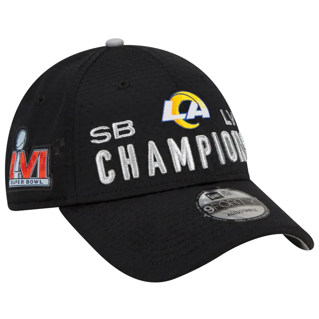 Men's New Era Graphite Los Angeles Rams 2021 NFC West Division Champions  9FORTY Trucker Snapback Hat