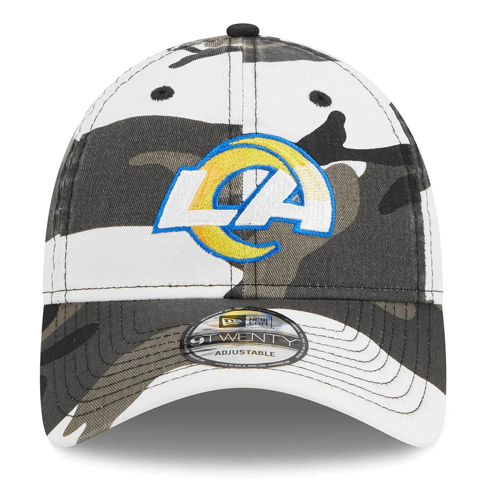 Youth New Era Camo Los Angeles Rams 9TWENTY Adjustable Hat