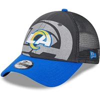 Casquette ajustable 9FORTY Los Angeles Rams Reflect 9FORTY New Era graphite pour jeune