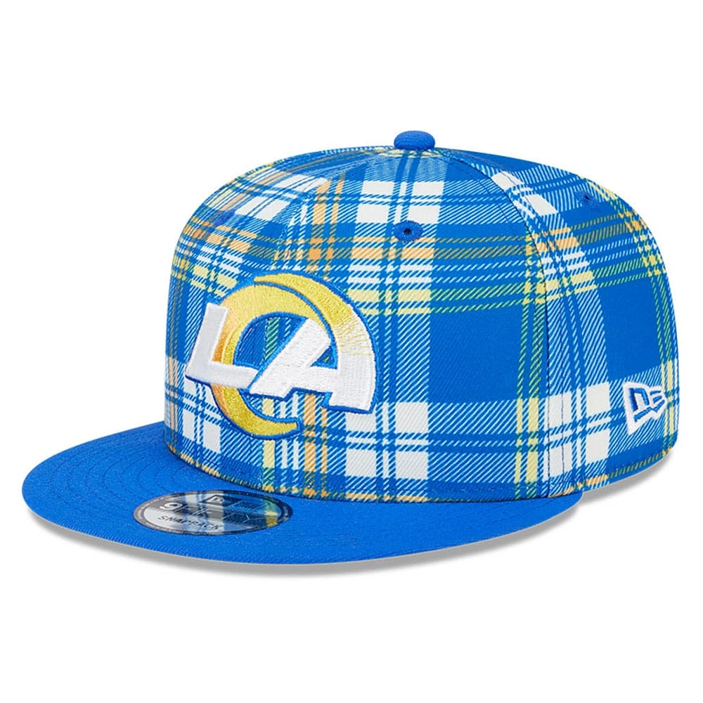 Casquette Snapback 9FIFTY Sideline Statement 2024 New Era Royal Los Angeles Rams pour jeunes