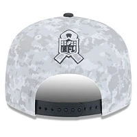 Casquette snapback 9FIFTY Salute To Service Los Angeles Rams 2024 New Era blanche/graphite pour jeune