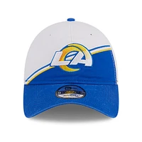 Youth New Era  White/Royal Los Angeles Rams 2023 Sideline 9TWENTY Adjustable Hat