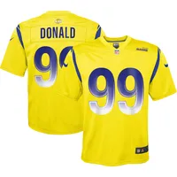 Maillot de jeu inversé Nike Aaron Donald Gold pour jeunes des Rams Los Angeles