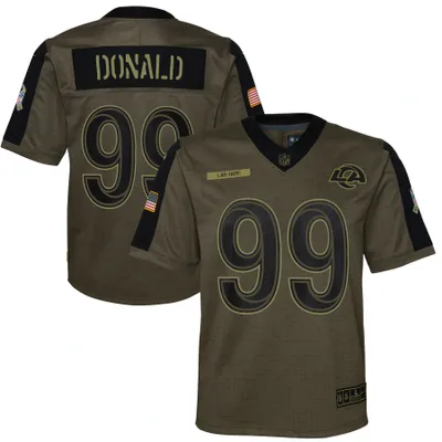 Aaron Donald Los Angeles Rams 99 Black And White Vapor Limited