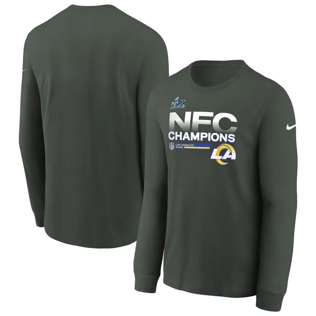 Men's Nike Anthracite Los Angeles Rams Super Bowl LVI Champions Slogan Long Sleeve T-Shirt