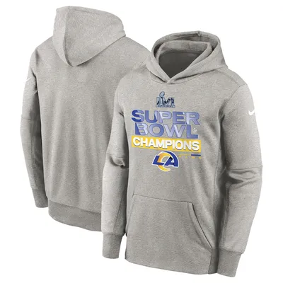 Youth Nike Heather Gray Kansas City Chiefs Super Bowl LVII Champions Parade Pullover  Hoodie