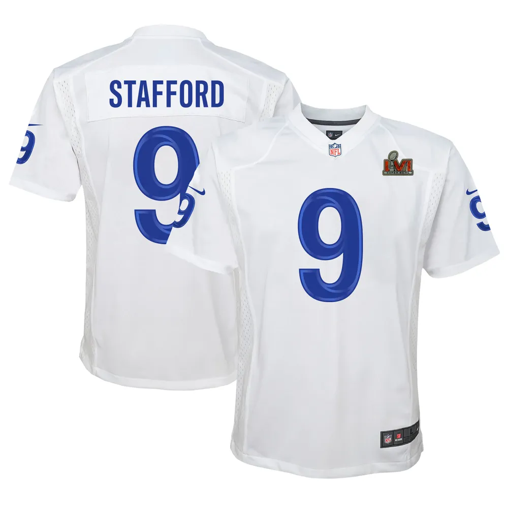Lids Matthew Stafford Los Angeles Rams Nike Youth Super Bowl LVI Game Patch  Jersey - White