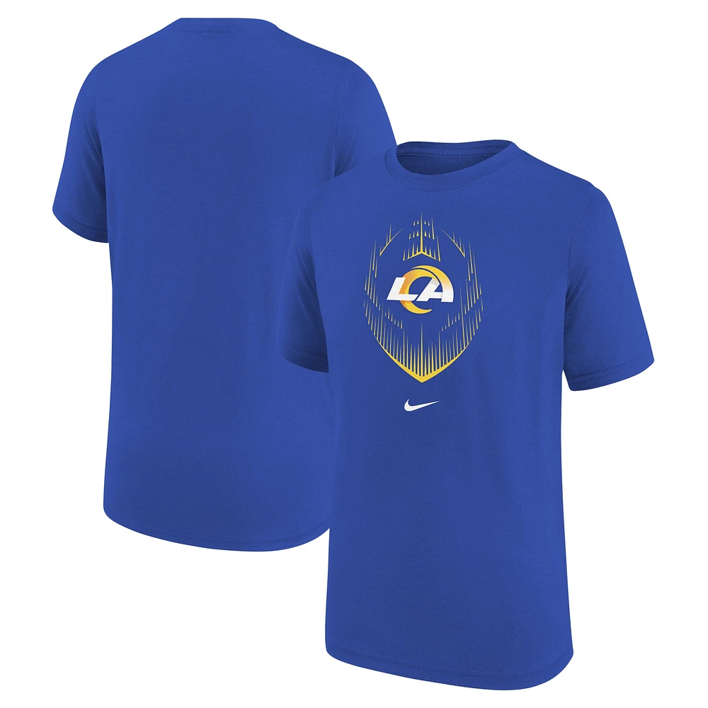 T-shirt Nike Royal Los Angeles Rams Legend Icon pour jeunes