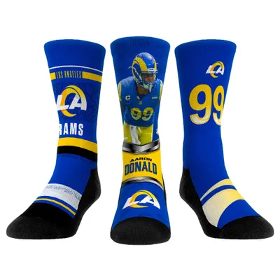 Aaron Donald Los Angeles Rams Rock Em Socks Youth 3-Pack Crew Socks Set