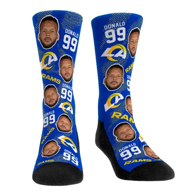 Aaron Donald Los Angeles Rams Rock Em Socks Youth Football Guy Crew Socks